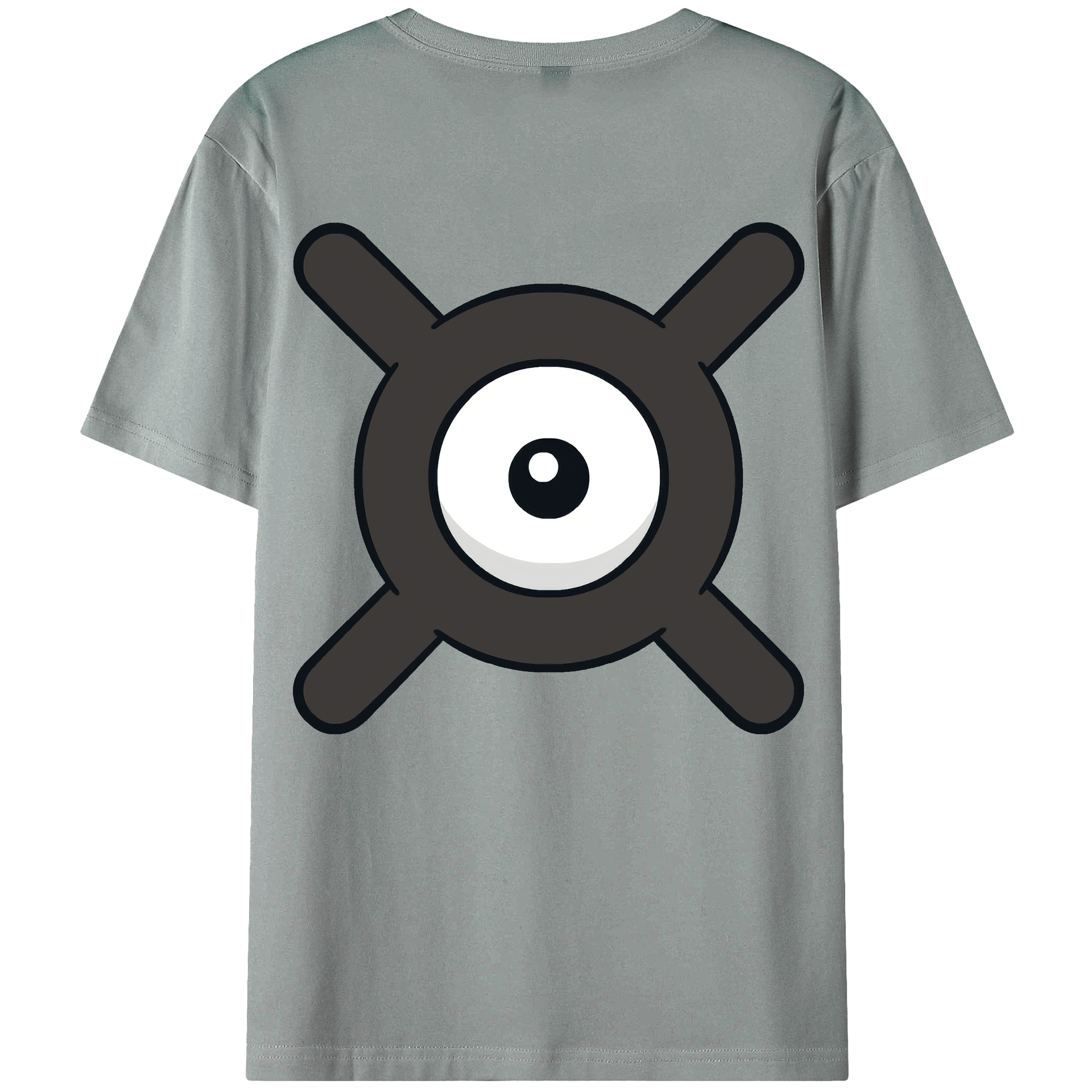 （画像用） ポケットモンスター Pokémon 綿100％ メンズ半袖Tシャツ（バックプリント） 通気性